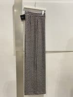 Pantalone a Palazzo Fantasia Pied de Poule Ragno