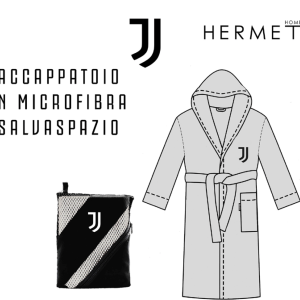 Accappatoio in Microfibra Ufficiale Juventus