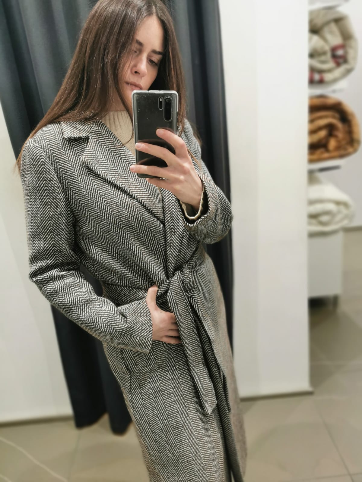 Cappotto in Lana Spigato Twinset - immagine 3