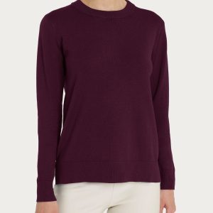 Maglia girocollo in viscosa Ragno
