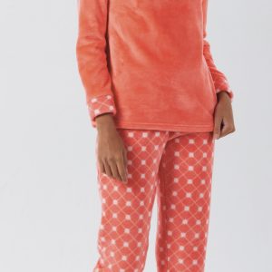 Pigiama Serafino con Collo in Coral Brilliamo