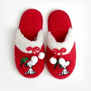 Pantofole bimbo bimba Snoopy in Pelliccia Sintetica