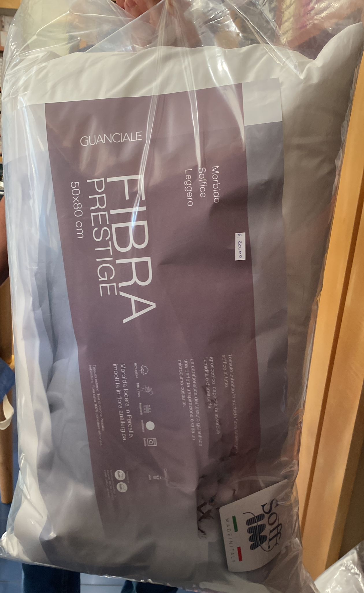 Guanciale in Fibra Prestigi 50x80