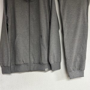 Completo tuta uomo Jamas in caldo cotone con zip e collo alto