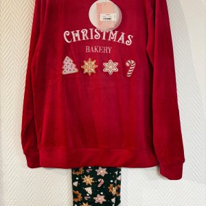 Pigiama Christmas Bakery Promise in coral