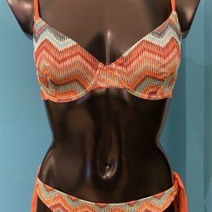 Bikini Bisbigli balconcino sfoderato fantasia slip con laccetto - Taglia 2