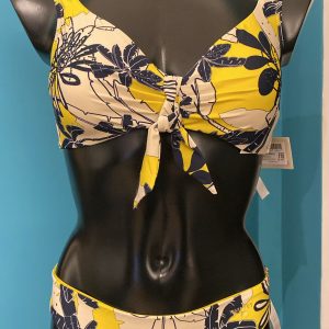 Bikini Triangolo Twinset con Coppa, Nodo Centrale e Strass – Ultimo Pezzo a Prezzo Speciale