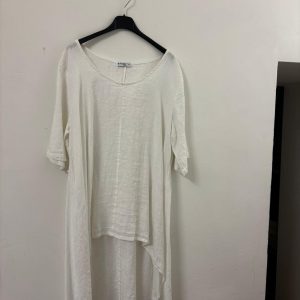 Maxi Maglia in Puro Lino Bianca – Ultimo Pezzo Tg. L | Prezzo Speciale