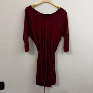 Maxi maglia ragno manica 3/4 con coulisse in vita