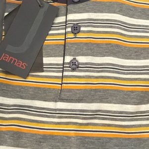 Pigiama Corto Uomo Jamas Mezza Manica – Maglia a Righe e Pantaloncino Tinta Unita | Ultimo Pezzo Taglia 46
