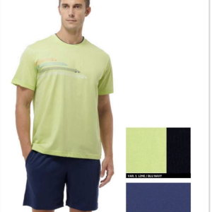 Pigiama Corto Uomo Jamas – Maglia Stampata e Pantaloncino