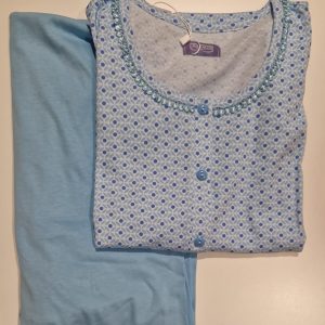 Pigiama Linclalor mezza manica pantalone lungo celeste
