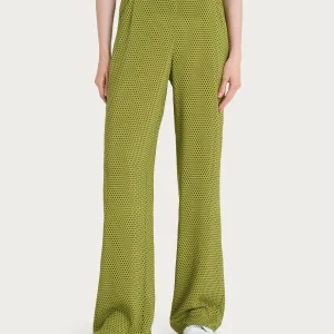 Ragno Pantalone ampio con tasche e hexagon pattern in Ecoseta+