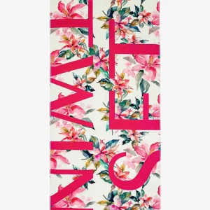 Telo Mare Twinset 100% Cotone Fantasia Floreale con Logo