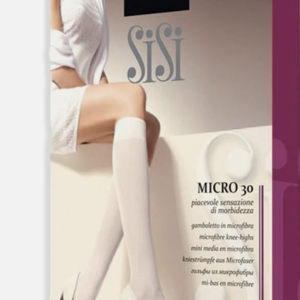 Gambaletto SiSi Micro 30 Den in Microfibra – Morbidezza e Comfort | Colore Moka