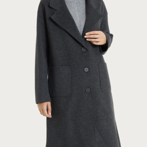 Cappotto Donna Ragno in Vegan Wool con Bottoni