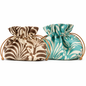 Pochette Twinset con coulisse stampa fantasia – due varianti colore
