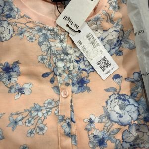 Pigiama donna lungo Bisbigli in viscosa fantasia floreale – tg 54 ultimo pezzo