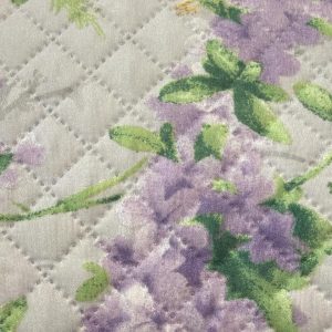 Trapuntina Singola Maè 170x270 Glicine con Fantasia Fiori