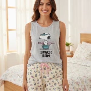 Pigiama donna estivo Peanuts