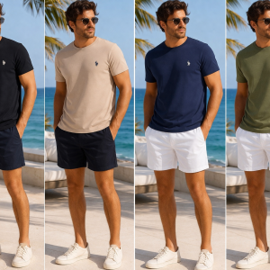 T-shirt Luca U.S. Polo Assn. uomo tinta unita – dalla S alla 3XL