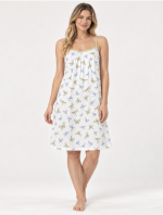 Camicia da notte donna Linclalor con spalline fantasia libellule