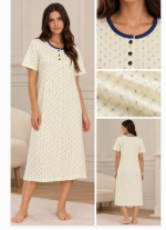 Camicia da notte donna fantasia geometrica – Linclalor