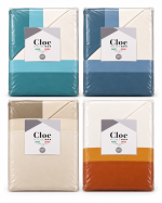 Completo Lenzuola Matrimoniale Cloe Home in Flanella Color Block