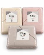 Completo Lenzuola Matrimoniale Cloe Home in Flanella Tinta Unita