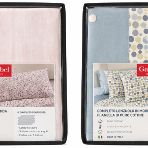 Completo Lenzuola Singolo in Flanella Jole Made in Italy