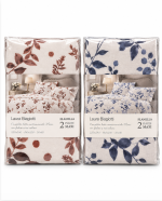 Completo letto matrimoniale Maxi Laura Biagiotti in flanella 100% cotone fantasia floreale