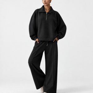 Iconique Felpa Donna SoftBlend® Half-Zip Oversize