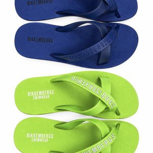 Infradito Bikkembergs Swimwear Uomo Blu e Verde