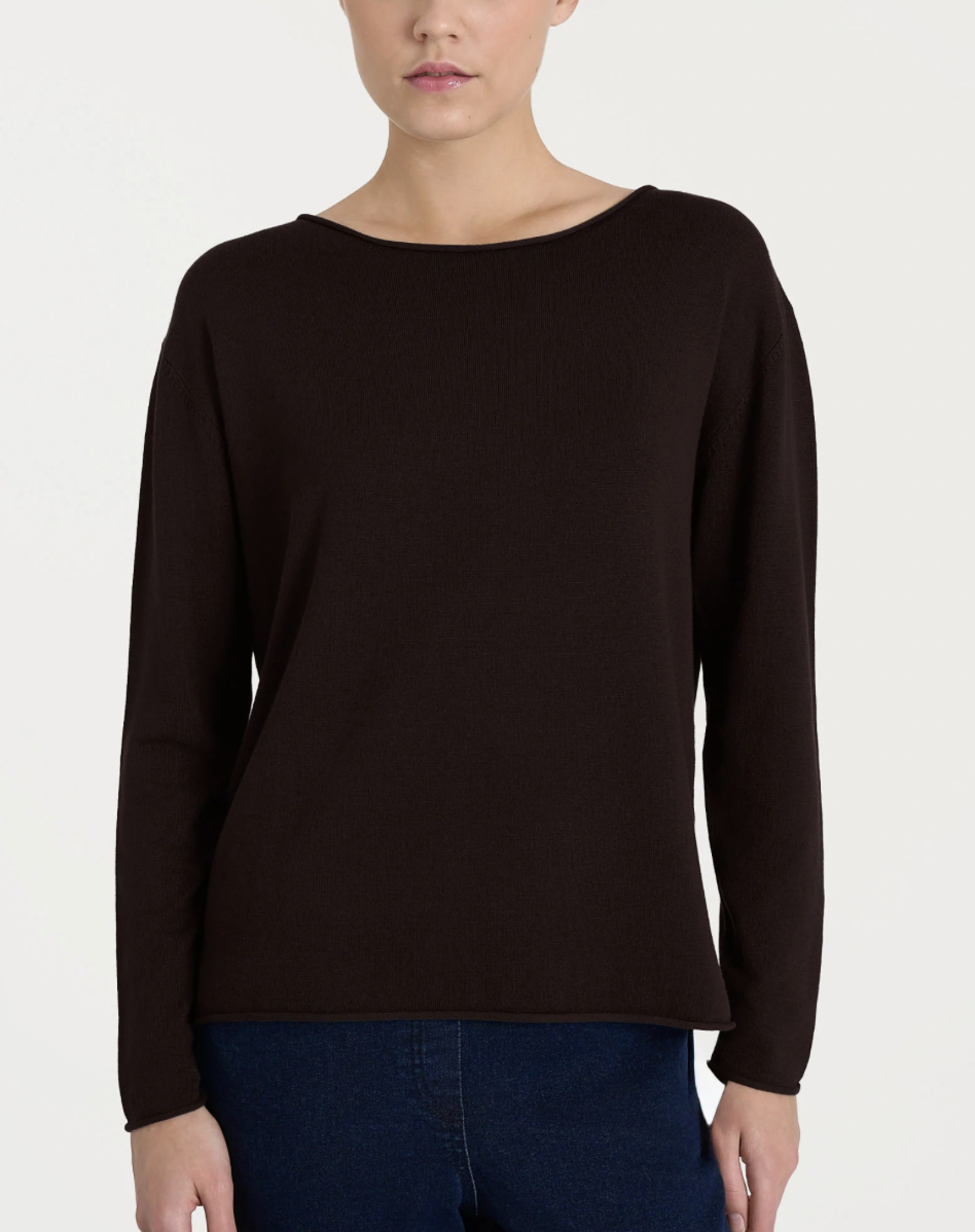 Maglia Donna Asimmetrica Scollo a Barchetta Ragno Four Seasons