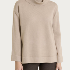 Maglia Donna NaturalSoft con Collo a Ciambella e Maniche Lunghe