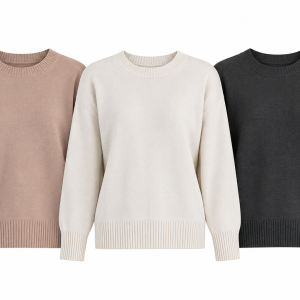 Maglia Donna Ragno Girocollo con Manica Lunga in Soft Wool