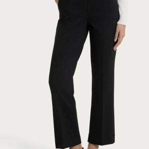 Pantalone Ragno Donna Gessato Flare in Jacquard con Tasche
