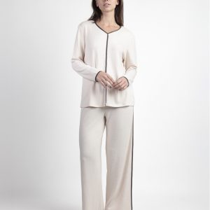 Pigiama Donna Admas Classic Elegant At Home in Viscosa – Beige