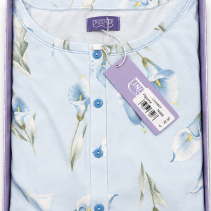 Pigiama donna Linclalor floreale mezza manica con bermuda – Ultimo pezzo Tg. 50
