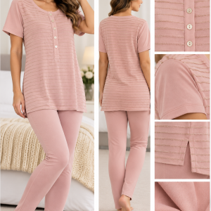 Completo Donna Twinset Maxi Maglia e Leggings Rosa