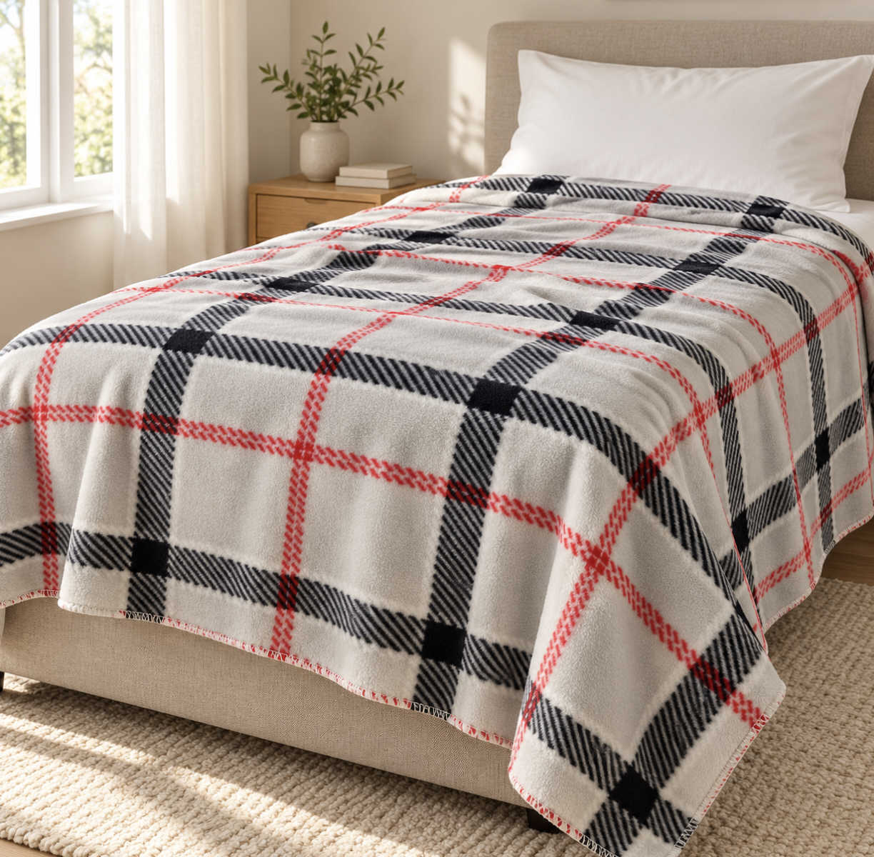Coperta singola Maryplaid 160 × 210 cm – Fantasia a quadri