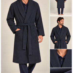 Vestaglia Uomo Jamas Classica Sciallata Tinta Unita – Blu | Ultimo Pezzo Taglia 52