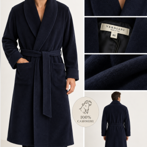 Vestaglia Uomo Verdiani in Cashmere Blu – Ultimo Pezzo Taglia 46