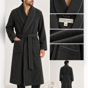 Vestaglia Uomo Verdiani in Cashmere Grigio Antracite – Ultimo Pezzo Taglia 56